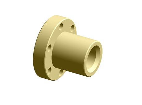 Flanged Bronze Nut for 24 X 5 Lead Screw