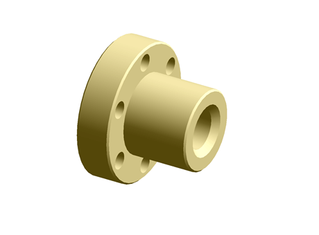 Flanged Bronze Nut for 18 X 4 Lead Screw