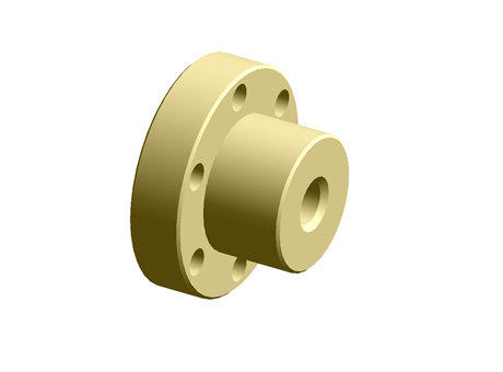 Flanged Bronze Nut for 10 X 2 Lead Screw