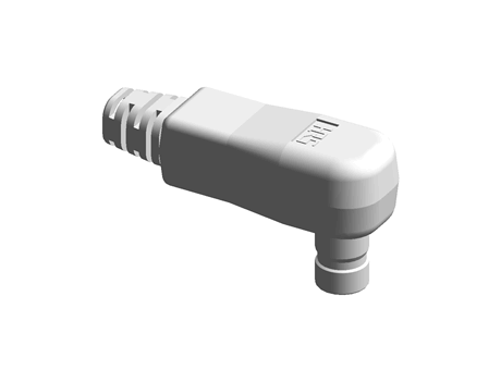 Hirose Right Angle MS-151NB Connector Male Cable Mount Coaxial Connector, Solder Termination