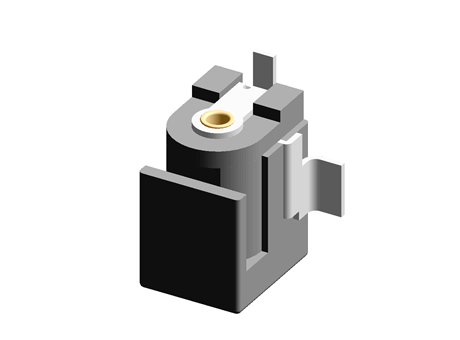 Wurth Elektronik, WR-DC Right Angle DC Socket Rated At 5.0A, 24.0 V, PCB Mount, length 9.0mm, Gold, Tin
