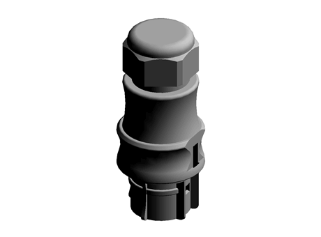 Female conn.5W black 6-10 OD,RST20I5S