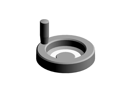 Rimmed phenolic handwheel,150mm dia