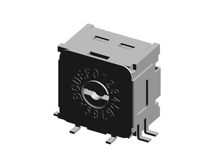 16 Way PCB DIP Switch, Rotary Flush Actuator