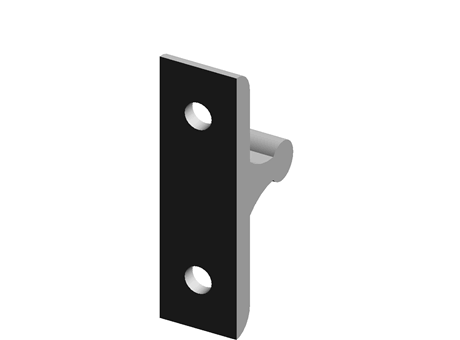 Staple for roller catch