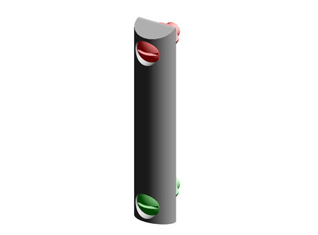 M12 steel column level indicator,127mm