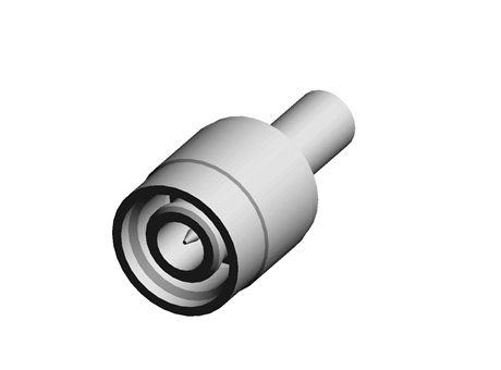 TE Connectivity Straight 50Ω Cable Mount TNC Plug, Crimp Termination, RG58C