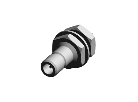 TE Connectivity Cable Mount Subminiature SMB Jack, 50Ω Impedance, Crimp Termination