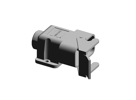 Harting Dust Protection Cover Series Connector Housing Surface Mount Socket, 4P+2E, Screw Down Termination