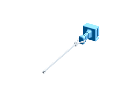 Female RJ Connector Dust Cap for RJ Type Connectors Complete with Cord