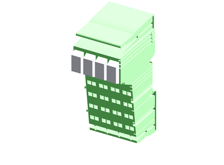 Controlador en línea, IB IL DI 8/S0-PAC, 119,8 x 48,8 x 71,5 mm