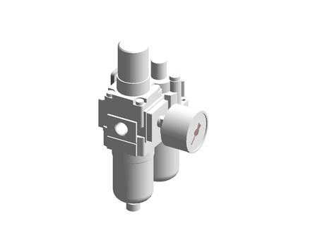G1/4 FRL Combination Unit w/Manual Drain