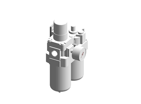 G1/4 FRL Combination Unit w/Manual Drain