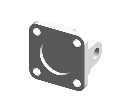 50mm bore mounting bracket