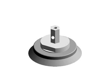 SMC 125mm Heavy Duty NBR Suction Cup ZPX125HN-B01-B10
