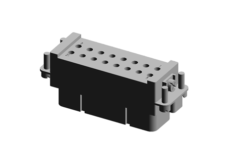 Han A Series size 16 A Panel Mount Connector Insert, Female, 16 Way, 16A, 600 V