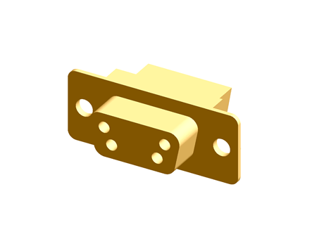 Crimp D Connector (Female Tinned Metal Shell) 9 po