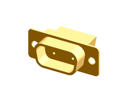 Crimp D Connector (Male Tinned Metal Shell w Dimpl