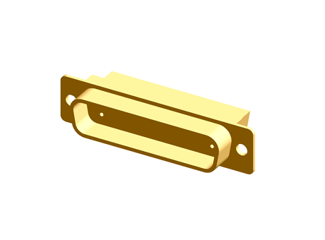 Crimp D Connector (Male Tinned Metal Shell w Dimpl