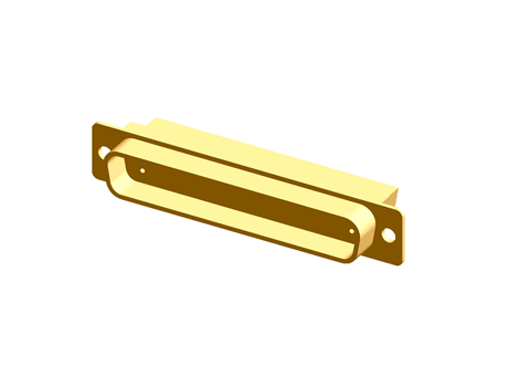 Crimp D Connector (Male Tinned Metal Shell w Dimpl