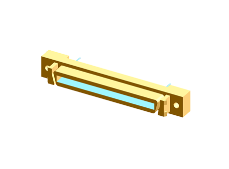 Harting Female 68 Pin Straight Through Hole SCSI Connector 2.54mm Pitch, Solder