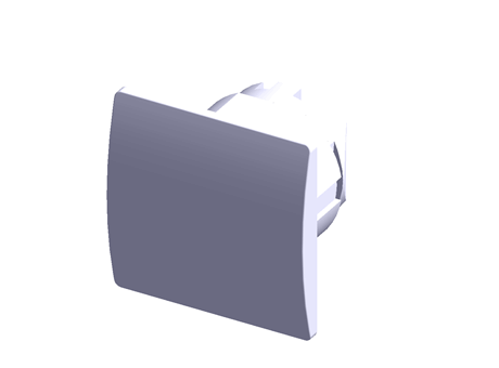 black square blanking plug for Ø22 hole