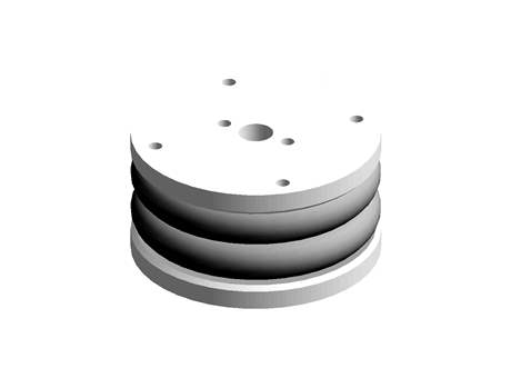 Compact pneumatic bellows 6" diameter 2