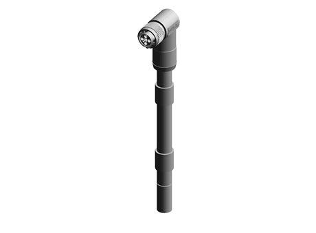 Phoenix Contact, SAC-4P- 2.0-PUR/FRT SCO Series, Right Angle M12 to Unterminated Cable assembly, 2m Cable