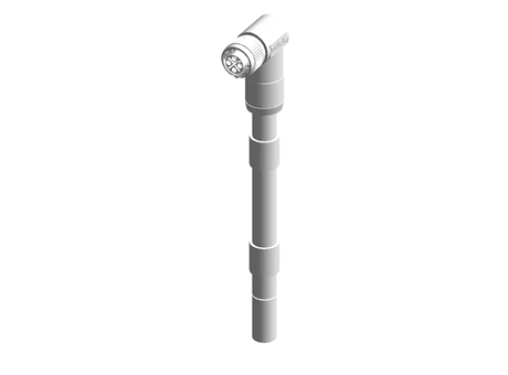 Phoenix Contact, SAC-4P-10.0-PUR/FRS PE SCO Series, Right Angle M12 to Unterminated Cable assembly, 300mm Cable