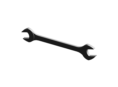 CLE A FOURCHE 17 X 19 MM