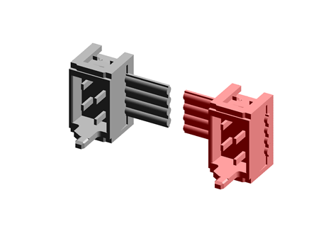 Morsetto passaparete Molex Scheda - Scheda, Filo-Scheda, 10 vie, 2 file, passo 3mm