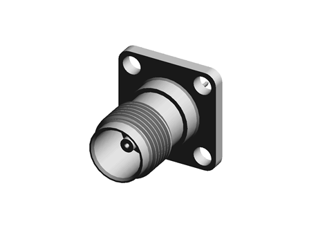 TE Connectivity Straight 50Ω Panel Mount TNC Connector