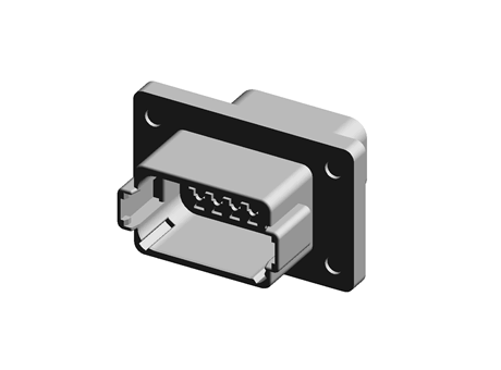 RS Group - Free CAD models - Deutsch DT Series, 2 Row 12 Way IP68 Panel ...