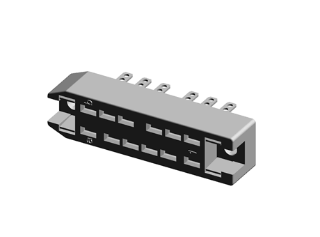 TE Connectivity RP622 Series, 12 Way Rectangular Connector Socket