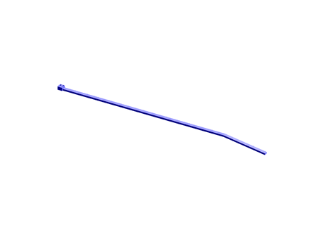 Blue nylon 6.6 cable tie,160x2.5mm