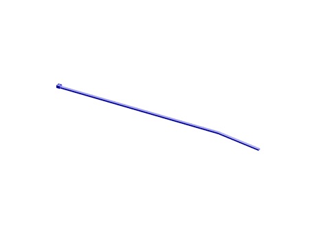 Blue nylon 6.6 cable tie,200x2.5mm