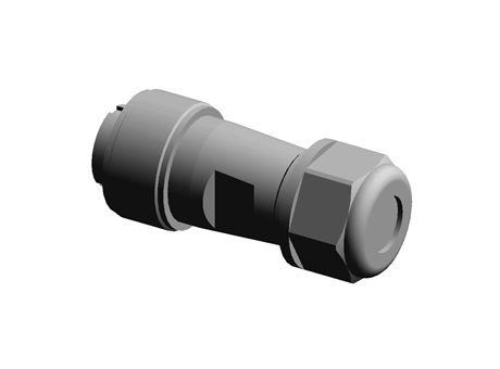 10W CABLE CONNECTOR MALE IP68 SOLDER
