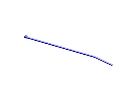 Blue fluorescent cable tie