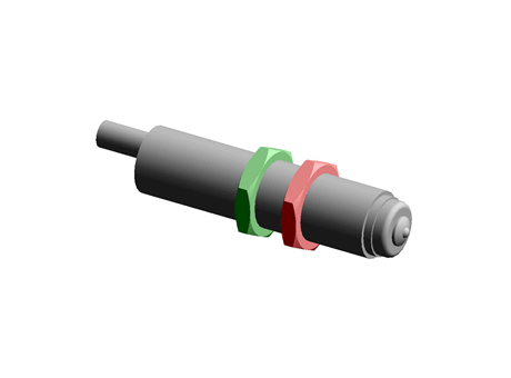 Sensor de posición Baumer MY COM L 75P80, Cilíndrico, Carcasa Latón chapado en níquel, PNP, 10 Hz, 50 mA