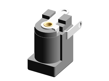 Wurth Elektronik, WR-DC Right Angle DC Socket Rated At 5.0A, 24.0 V, Panel Mount, length 9.0mm, Gold, Tin