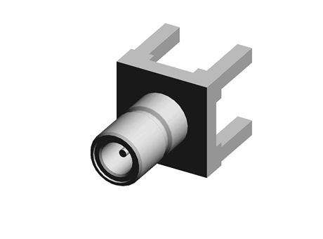 TE Connectivity PCB Mount Subminiature SMB Jack, 50Ω Impedance, Solder Termination