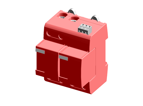 Dehn DV Series 255 V ac Maximum Voltage Rating 50kA Maximum Surge Current Lightning Arrester, DIN Rail Mounting