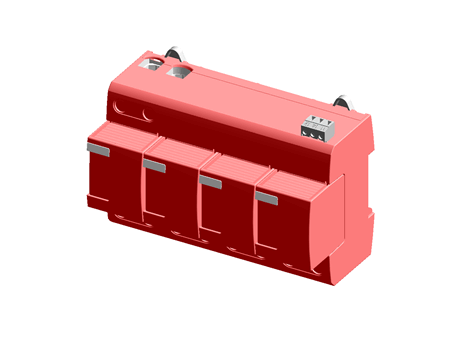 Dehn DV Series 255 V ac Maximum Voltage Rating 100kA Maximum Surge Current Lightning Arrester, DIN Rail Mounting