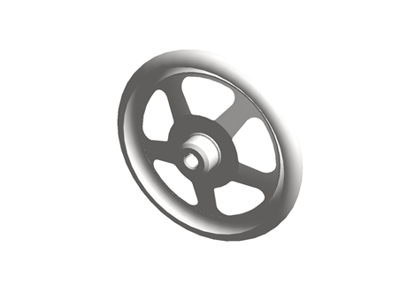 HANDWHEEL,STAINLESS STEEL,250MM DIA.