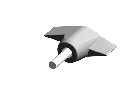 ABS PLASTIC MALE WING KNOB,M6X20MM