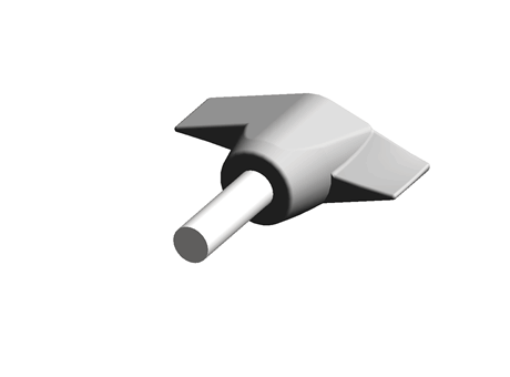 ABS PLASTIC MALE WING KNOB,M8X25MM