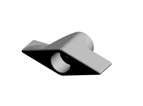 ABS PLASTIC FEMALE WING KNOB,M6