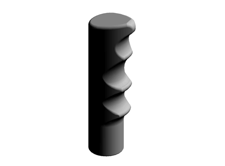 PUSH-FIT FLEXIBLE BLACK PVC GRIP,95MM L