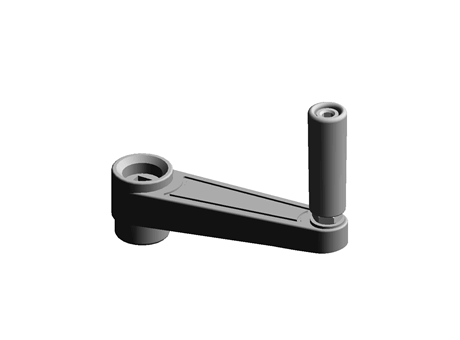 CRANK HANDLE,12MM SQUARE BORE