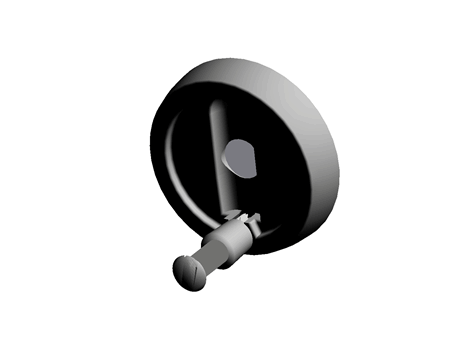 HANDWHEEL W/RECESS CTR FOLD HANDLE,80MM